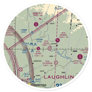 L Davis Ranch Airport (5XS8) VFR Sectional Sticker (30 mile)