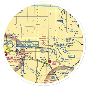 Outback Airport (5XS7) VFR Sectional Sticker (30 mile)