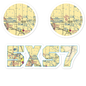 Outback Airport (5XS7) VFR Sectional Sticker Pack