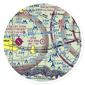 Old Reb Airport (5XS6) VFR Sectional Sticker (20 mile)