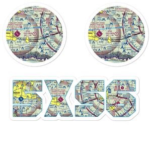 Old Reb Airport (5XS6) VFR Sectional Sticker Pack