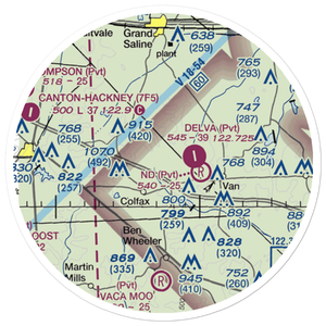 Wits End Ranch Airport (5XS5) VFR Sectional Sticker (20 mile)