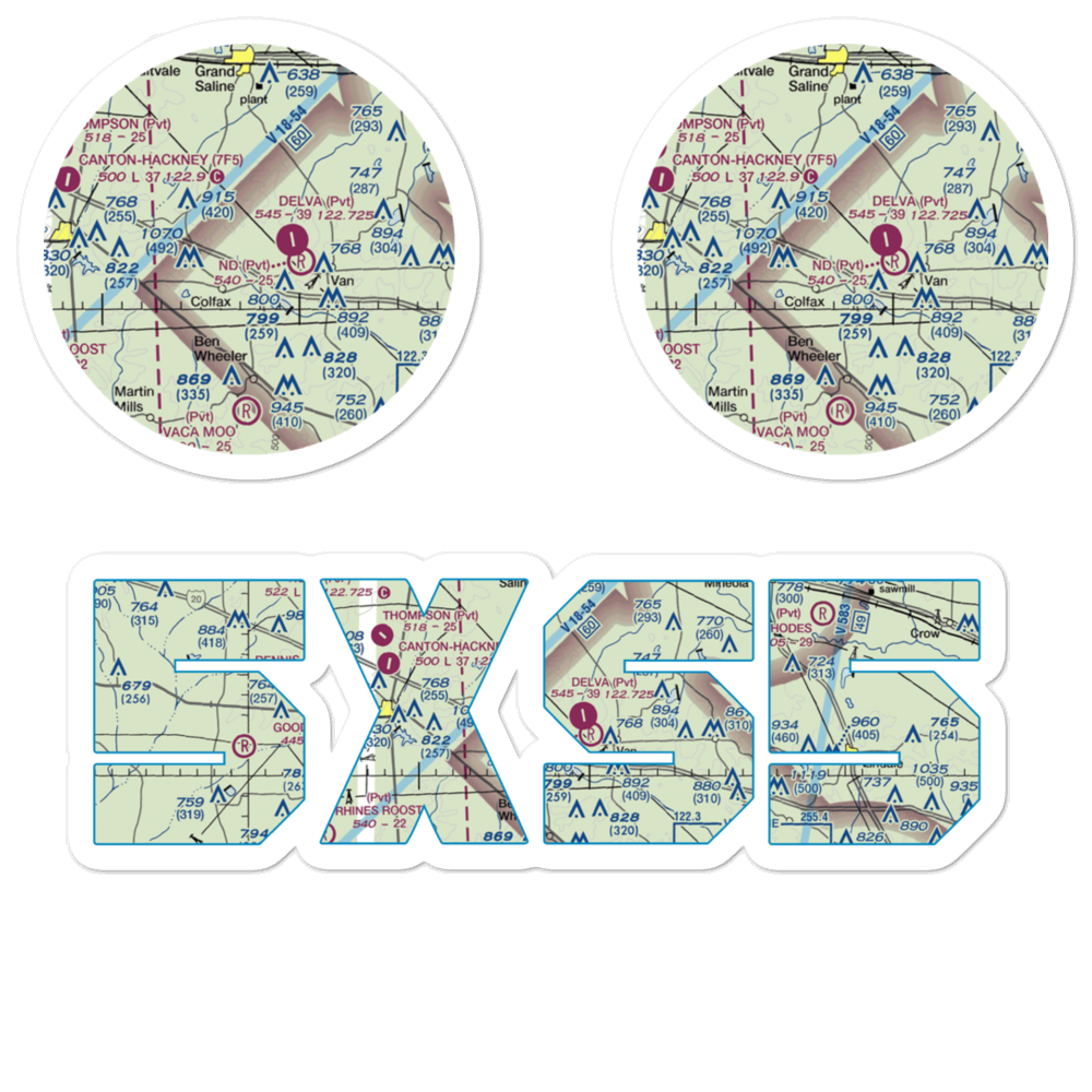 Wits End Ranch Airport (5XS5) VFR Sectional Sticker Pack 
