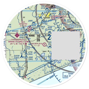Wilber Farms Airport (5XS3) VFR Sectional Sticker (30 mile)