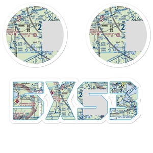 Wilber Farms Airport (5XS3) VFR Sectional Sticker Pack