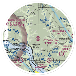 Ottman Landing Airport (5WN9) VFR Sectional Sticker (20 mile)