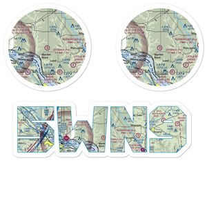 Ottman Landing Airport (5WN9) VFR Sectional Sticker Pack