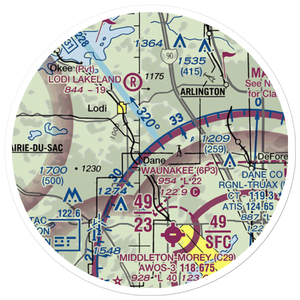 Eberle Ranch Airport (5WN2) VFR Sectional Sticker (20 mile)