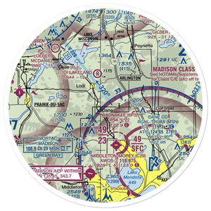 Eberle Ranch Airport (5WN2) VFR Sectional Sticker (30 mile)