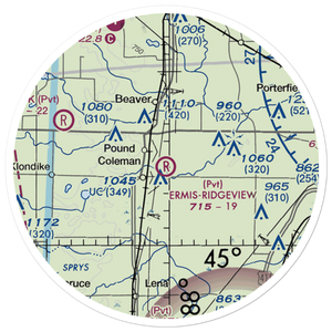 Ermis-Ridgeview Airport (5WI8) VFR Sectional Sticker (20 mile)