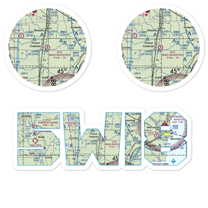 Ermis-Ridgeview Airport (5WI8) VFR Sectional Sticker Pack