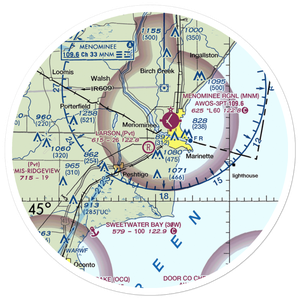Larson Airport (5WI4) VFR Sectional Sticker (30 mile)