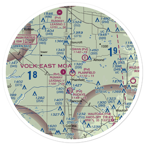 Plainfield International Airport (5WI2) VFR Sectional Sticker (30 mile)