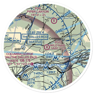 Wild Hair Airport (5WA7) VFR Sectional Sticker (20 mile)
