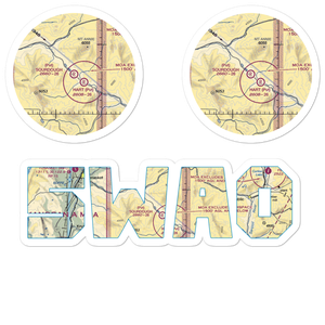 Sourdough Airport (5WA0) VFR Sectional Sticker Pack