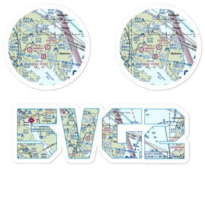 Foster Field (5VG2) VFR Sectional Sticker Pack