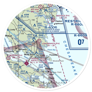 Kilmarnock/Tolbert Field (5VA9) VFR Sectional Sticker (30 mile)