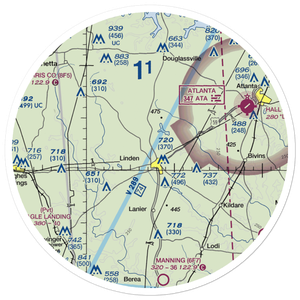 Boon/Lovelace Airport (5TX8) VFR Sectional Sticker (30 mile)