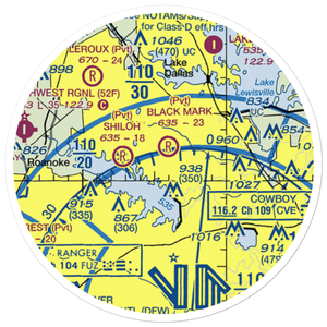 Hilliard Landing Area Airport (5TX6) VFR Sectional Sticker (20 mile)