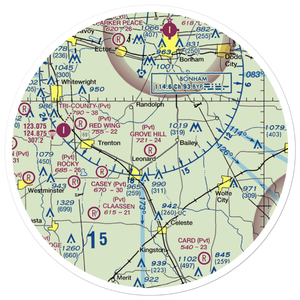 Grove Hill Airport (5TX2) VFR Sectional Sticker (30 mile)