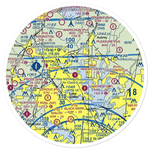 Hidden Valley Airpark (5TX0) VFR Sectional Sticker (30 mile)