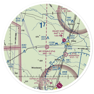 Mc Donald Ranch Airport (5TS5) VFR Sectional Sticker (30 mile)