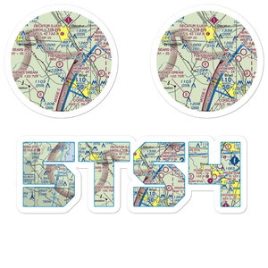 Mc Entire Airport (5TS4) VFR Sectional Sticker Pack