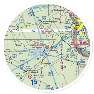 Knapp Pecan Orchard Airpark (5TS3) VFR Sectional Sticker (30 mile)