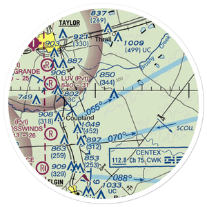 Chan-C Airport (5TS2) VFR Sectional Sticker (20 mile)
