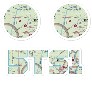 Uno Mas Ranch Airport (5TS1) VFR Sectional Sticker Pack