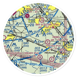 Diehl Ranch Airport (5TS0) VFR Sectional Sticker (20 mile)
