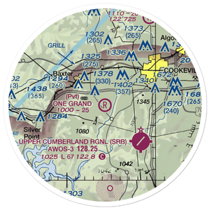 One Grand Field (5TN9) VFR Sectional Sticker (20 mile)