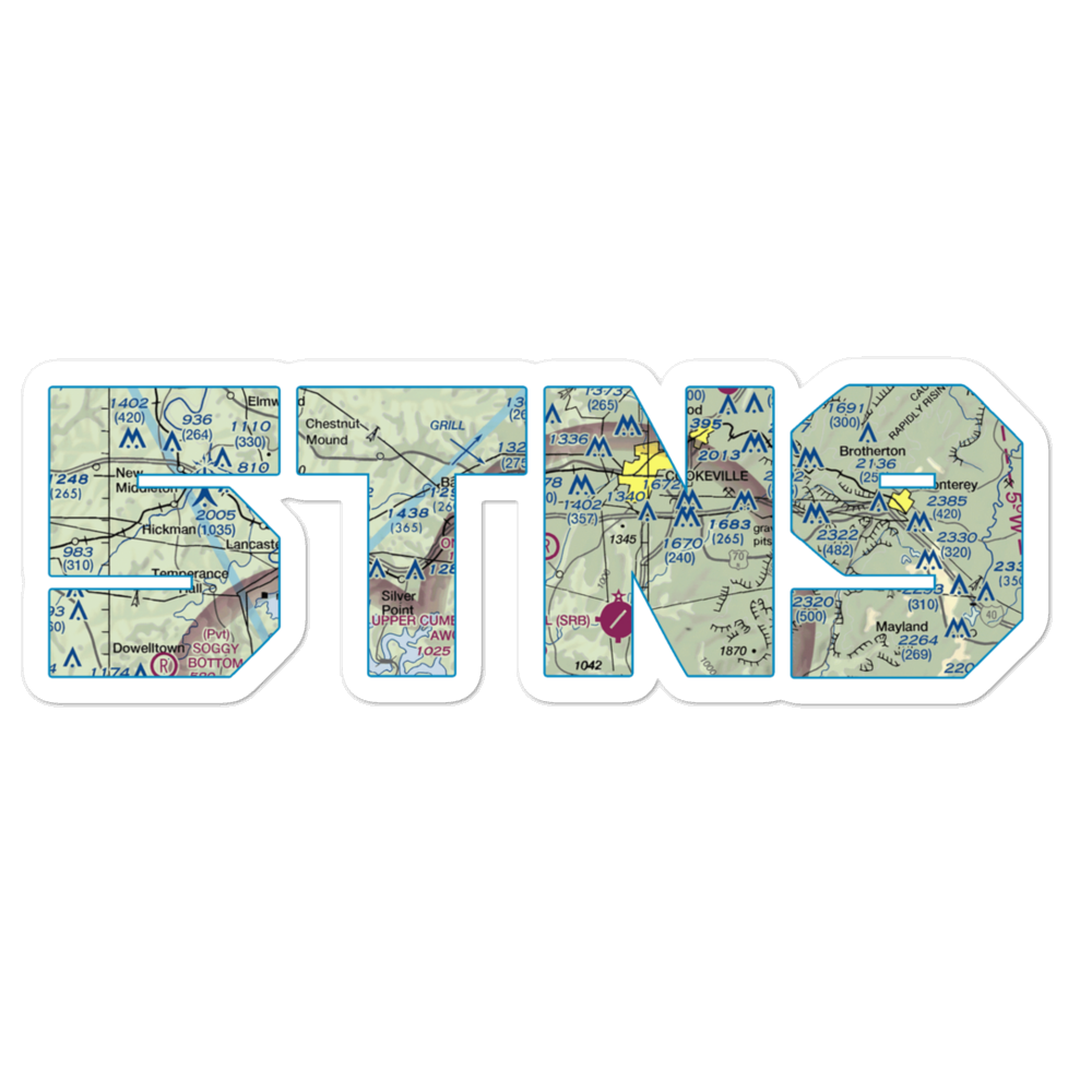 One Grand Field (5TN9) VFR Sectional Sticker 