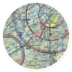 Mcgraw's Backyard Airport (5TN4) VFR Sectional Sticker (30 mile)