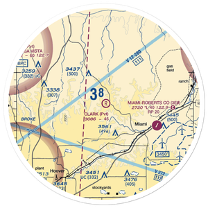 Willis N Clark Airport (5TE8) VFR Sectional Sticker (30 mile)
