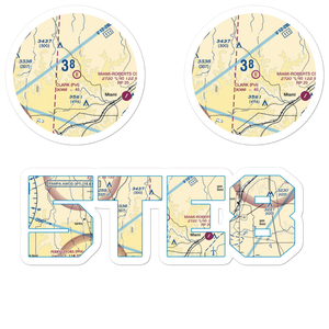 Willis N Clark Airport (5TE8) VFR Sectional Sticker Pack