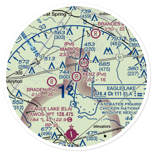 Renz Ranch Airport (5TE7) VFR Sectional Sticker (20 mile)