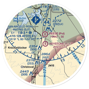 Keystone Ranch Airport (5TE6) VFR Sectional Sticker (20 mile)
