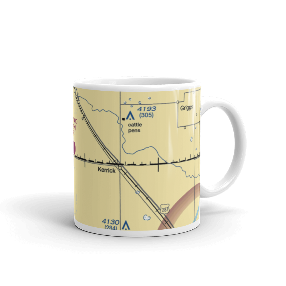 Perkins Prothro Cimarron Ranch Airport (5TE4) VFR Sectional  Mug 