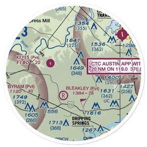 Alexander Ranch Airport (5TE3) VFR Sectional Sticker (20 mile)