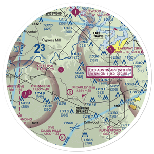 Alexander Ranch Airport (5TE3) VFR Sectional Sticker (30 mile)