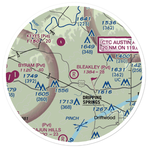 Bleakley Ranch Airport (5TE2) VFR Sectional Sticker (20 mile)