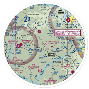 Bleakley Ranch Airport (5TE2) VFR Sectional Sticker (30 mile)