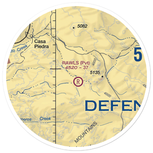 Rawls Ranch Airport (5TE1) VFR Sectional Sticker (20 mile)