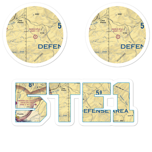 Rawls Ranch Airport (5TE1) VFR Sectional Sticker Pack