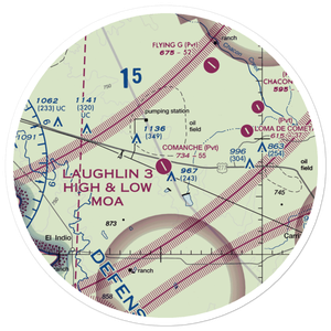 Comanche Ranch Airport (5TE0) VFR Sectional Sticker (30 mile)