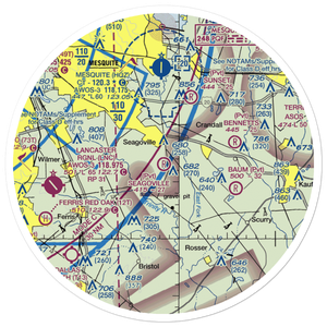 Seagoville Airport (5TA9) VFR Sectional Sticker (30 mile)