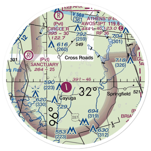 Deer Meadow Ranch Airport (5TA8) VFR Sectional Sticker (20 mile)