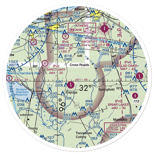 Deer Meadow Ranch Airport (5TA8) VFR Sectional Sticker (30 mile)