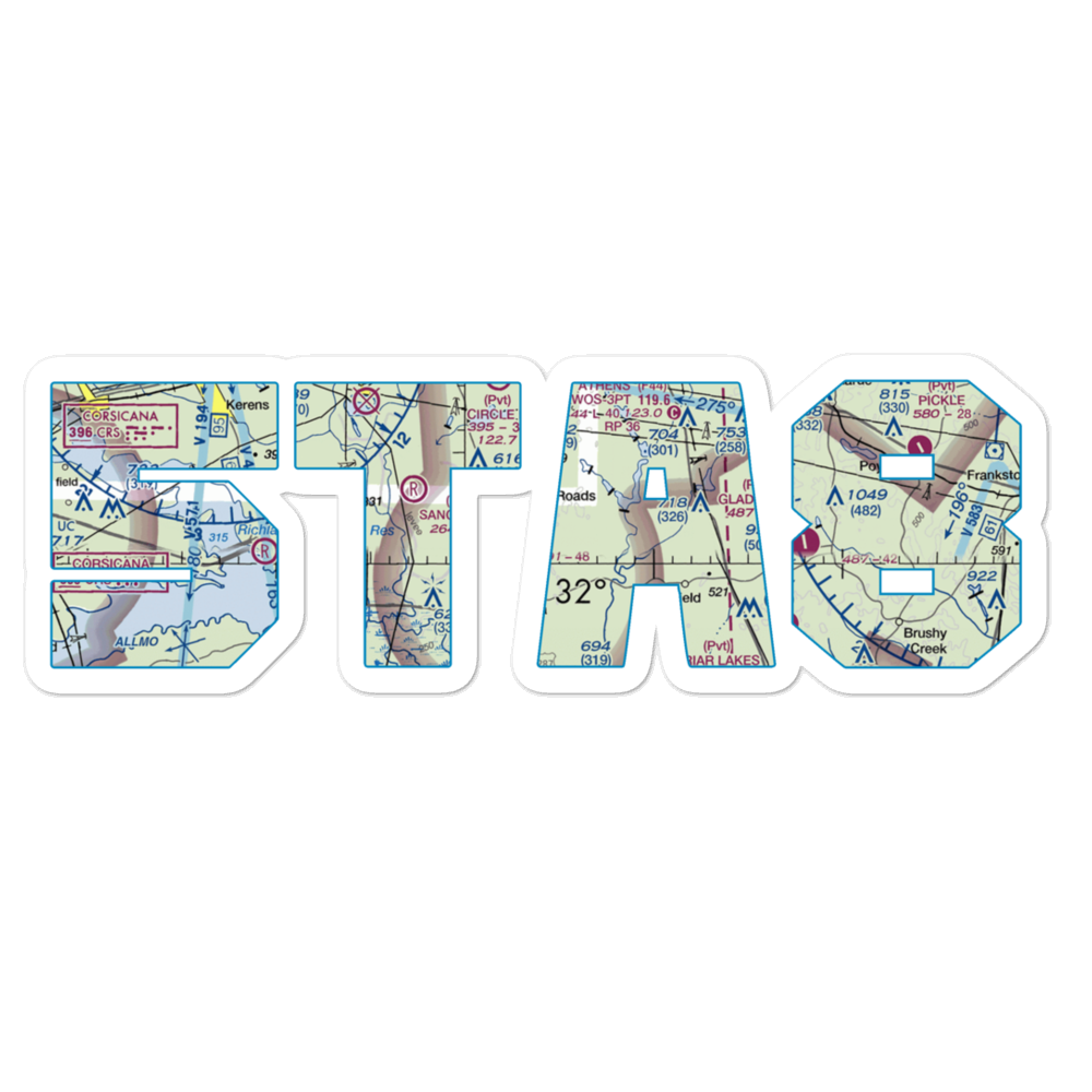 Deer Meadow Ranch Airport (5TA8) VFR Sectional Sticker 
